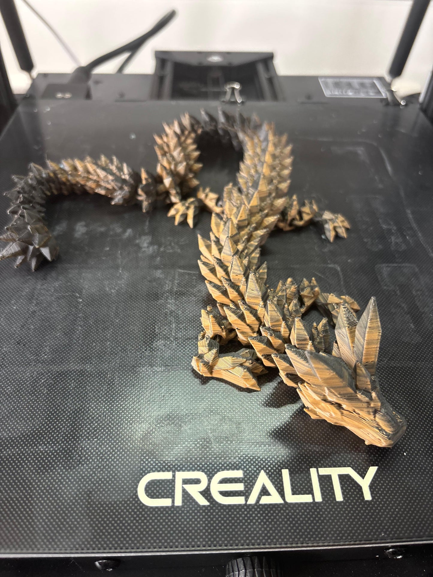 3D Printed Model of Dragon (Bronze)