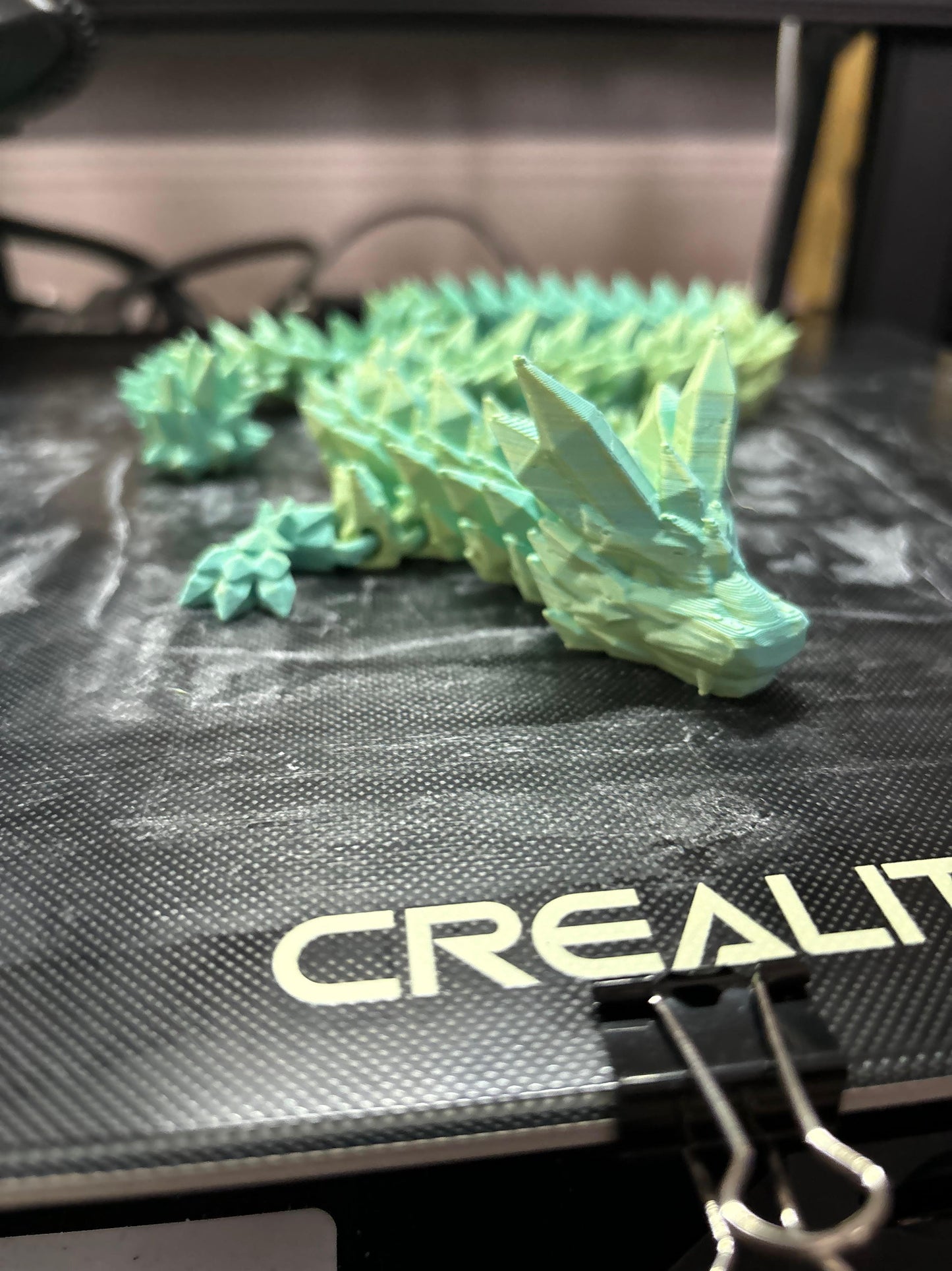 3D Printed Model of Dragon (Emerald)